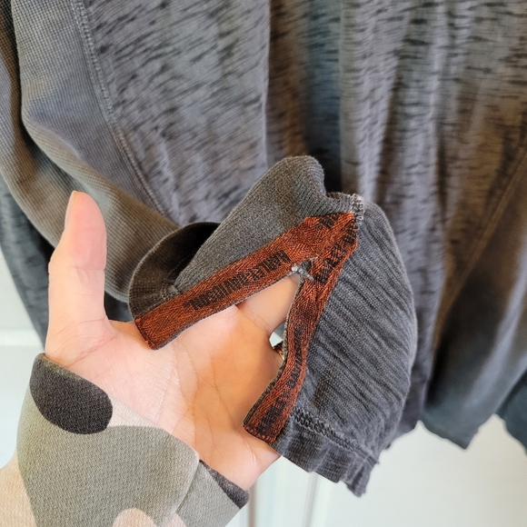 Harley-Davidson Gray Burnout Henley Long Sleeve Shirt - Picture 6 of 9